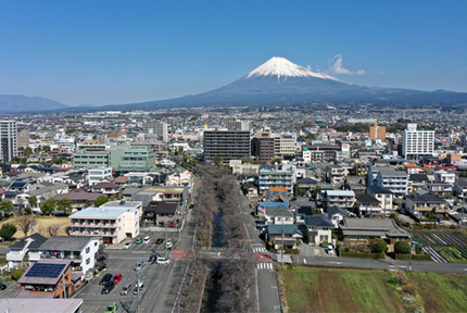 写真：潤井川とその周辺