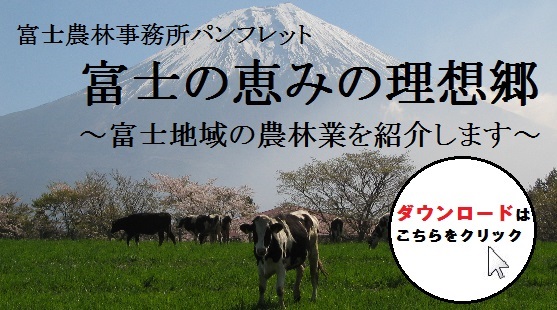 富士農林事務所パンフレット 富士の恵みの理想郷 富士地域の農林業の紹介