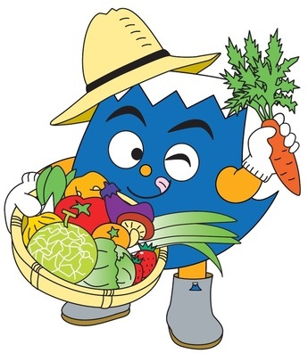 さまざまな静岡県産の農林産物を掲げている、地産地消ふじっぴー