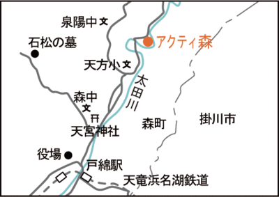 地図：アクティ森案内図