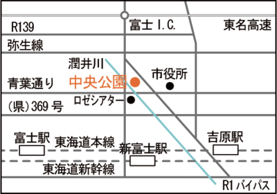 地図：中央公園案内図