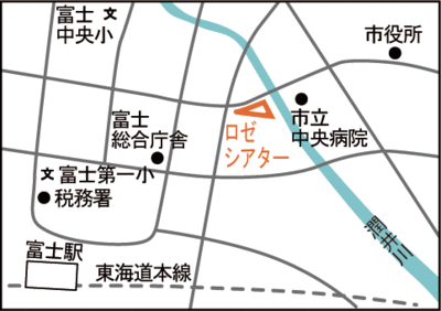 地図：ロゼシアター案内図