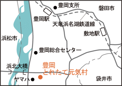 地図：豊岡とれたて元気村案内図