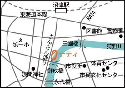 地図：ナティ案内図