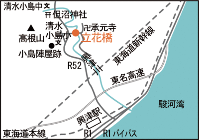 地図：立花橋案内図