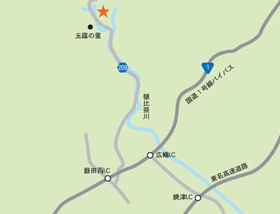 地図：殿ふるさと会案内図