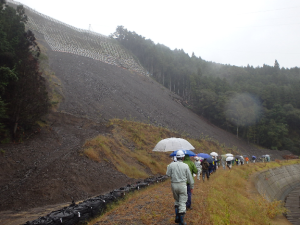写真:門島地すべり