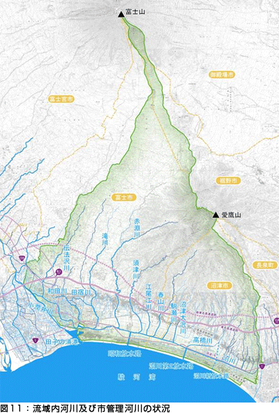 地図：河川の状況