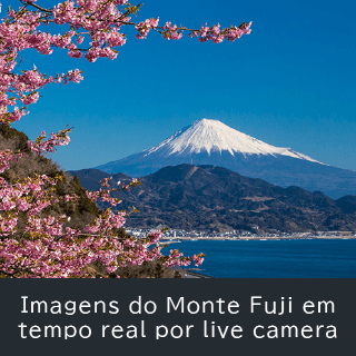 Imagens do Monte Fuji em tempo real por live camera