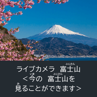 らいぶかめらふじさん＜いまのふじさんをみることができます＞