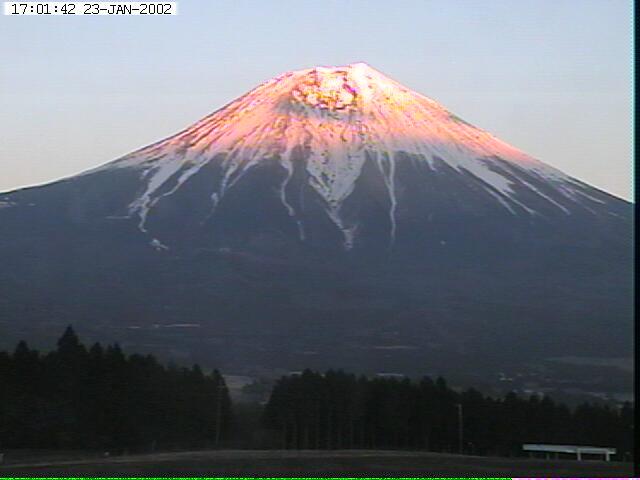 写真：富士宮から望む富士山