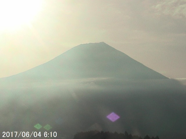 写真：富士宮から望む富士山