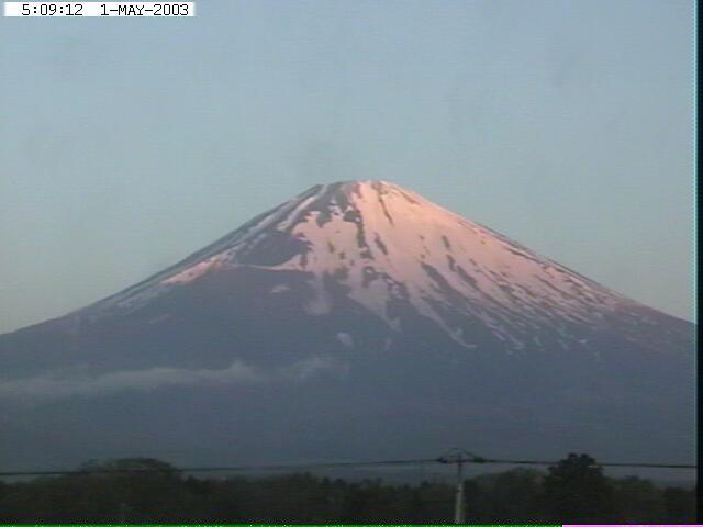 写真：御殿場から望む富士山