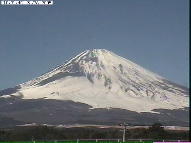 写真：御殿場から望む富士山