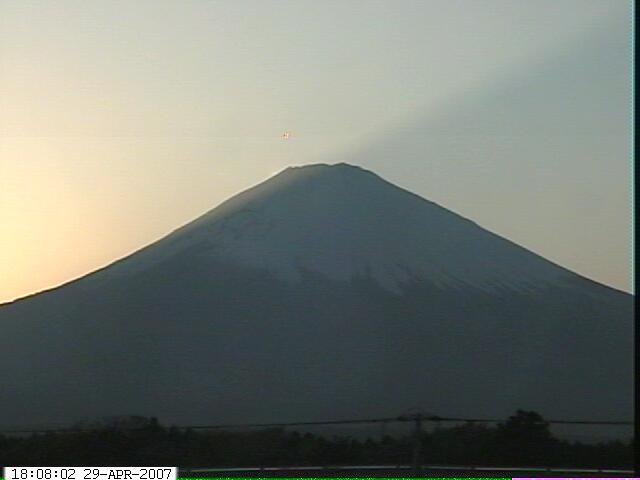 写真：御殿場から望む富士山