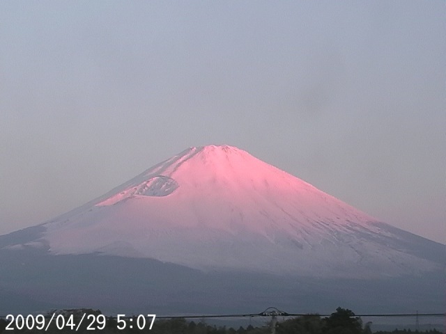 写真：御殿場から望む富士山