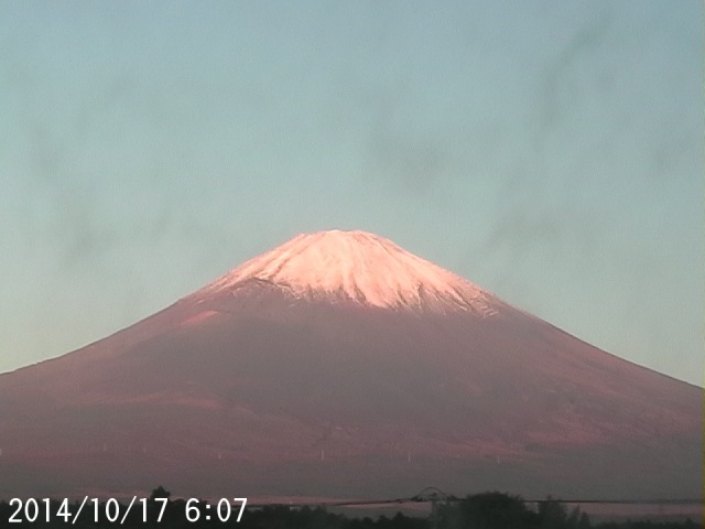 写真：御殿場から望む富士山