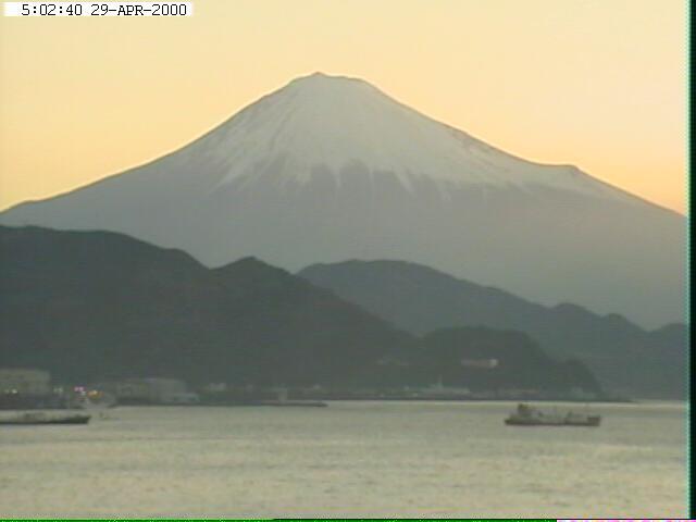 写真：清水から望む富士山