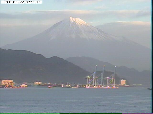 写真：清水から望む富士山