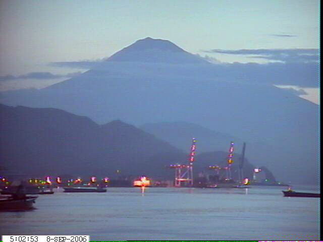 写真：清水から望む富士山