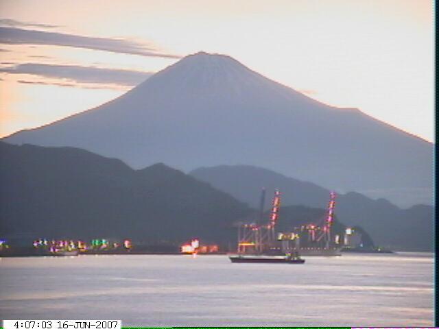 写真：清水から望む富士山