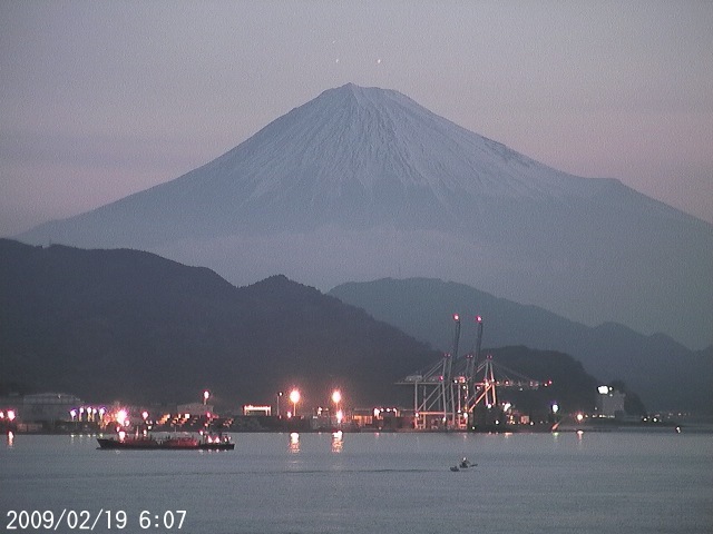 写真：清水から望む富士山