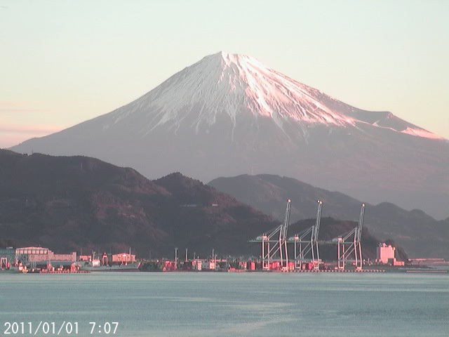 写真：清水から望む富士山