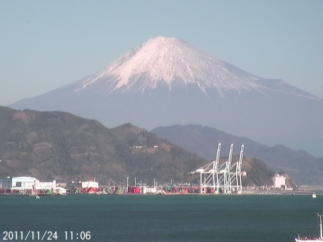 写真：清水から望む富士山