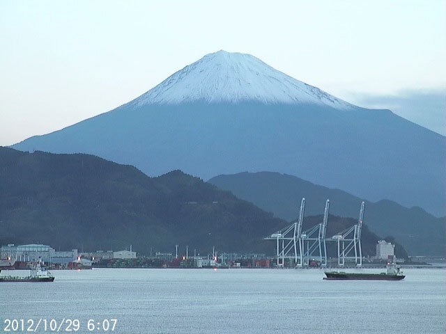 写真：清水から望む富士山