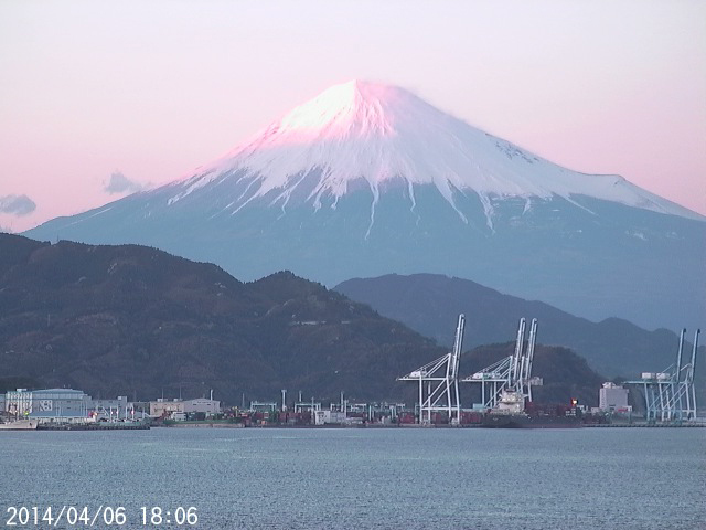 写真：清水から望む富士山