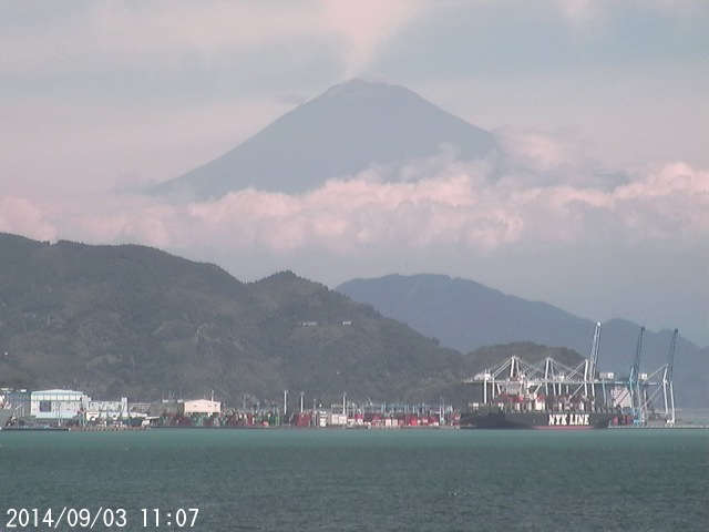 写真：清水から望む富士山