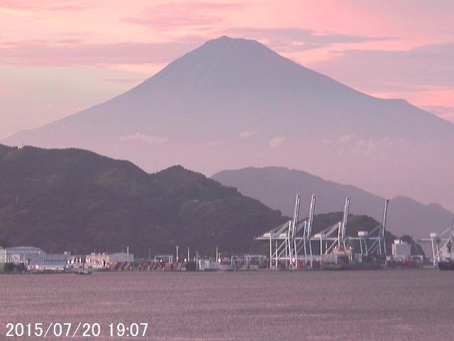 写真：清水から望む富士山