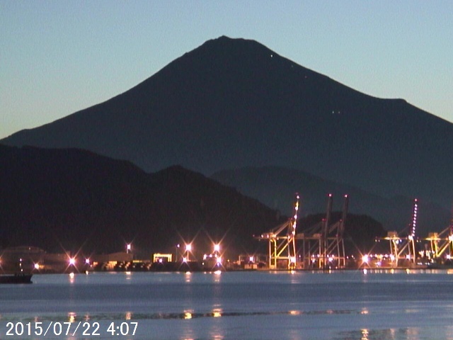 写真：清水から望む富士山