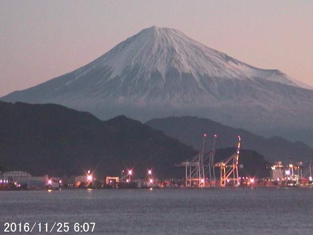 写真：清水から望む富士山