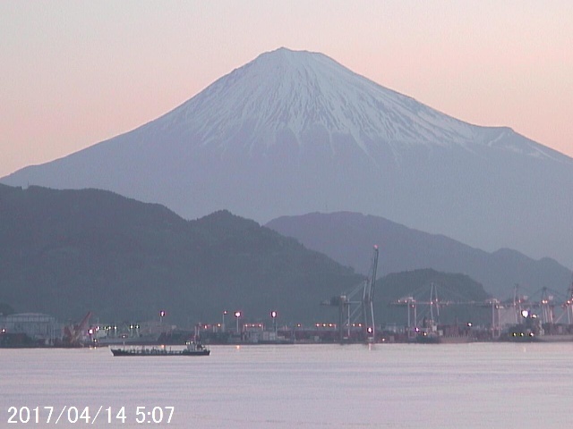 写真：清水から望む富士山