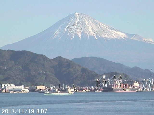 写真：清水から望む富士山