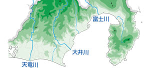 地図：天竜川