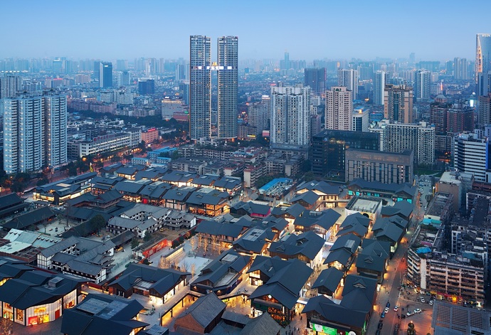 中国成都市の風景