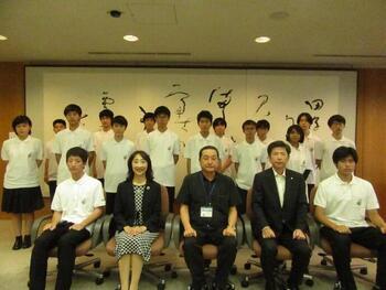 写真:壮行会の様子
