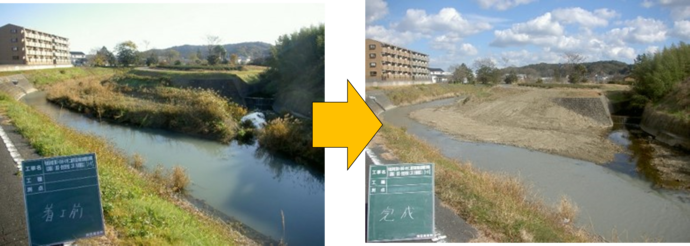 二級河川逆川:掛川市