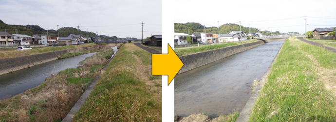 二級河川東光寺谷川：島田市