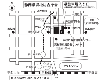 地図：中遠総合庁舎アクセスマップ2018