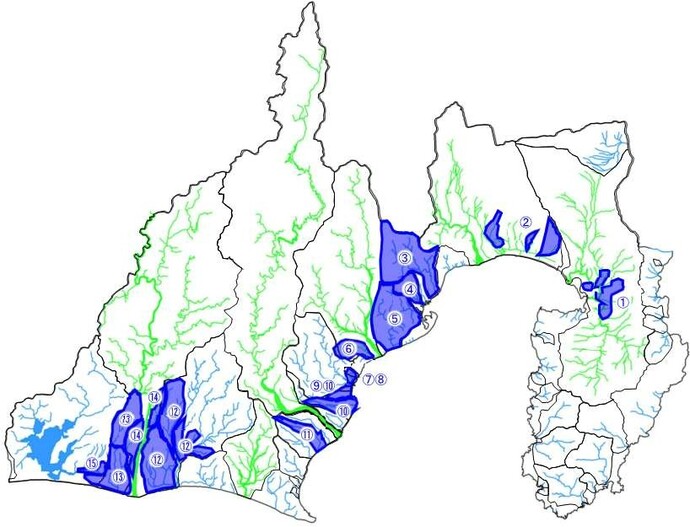 水災害対策プランの位置図