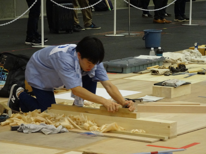建築大工職種の様子