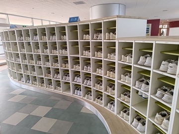 写真:整理整頓が行き届いた靴箱