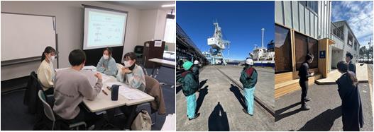事前学習と企業実習の様子