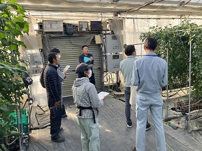 写真:牧之原市農家視察の様子