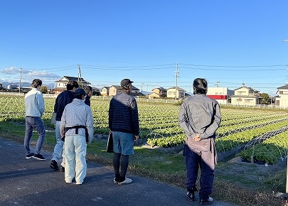 写真：島田市農家視察の様子