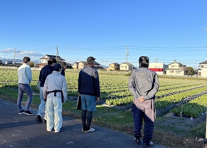 写真:島田市農家視察の様子