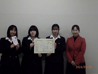 写真：島田高等学校の受賞者の皆さん